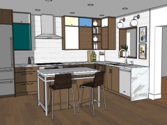 Download model su nội thất phòng bếp