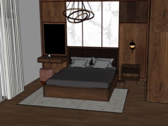 Download thiết kế skp nội thất phòng ngủ đẹp