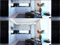 Dựng model 3dsu nội thất phòng bếp