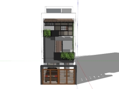 Dựng model nhà phố 3 tầng 5x20m