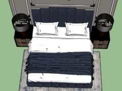 Dựng model sketchup nội thất phòng ngủ mới