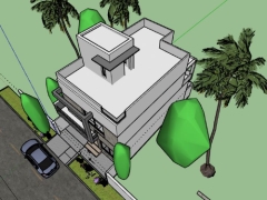 Dựng model su nhà ở 2 tầng 7x13m đẹp