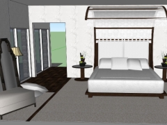 Dựng model su nội thất phòng ngủ model 3d