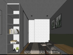 Dựng thiết kế 3d sketchup nội thất căn hộ chung cư