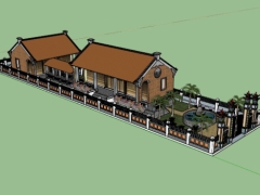 File 3d file nhà từ đường đẹp