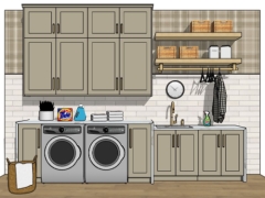 File 3d sketchup nội thất phòng bếp đơn giản