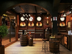 File 3d su thiết kế cửa hàng rượu