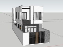 File 3dsu mẫu nhà phố 2 tầng 6x14m