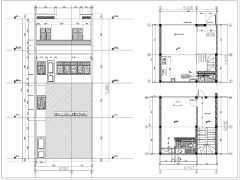 File Autocad bản vẽ kiến trúc nhà phố 4 tầng 6x6m thiết kế hiện đại