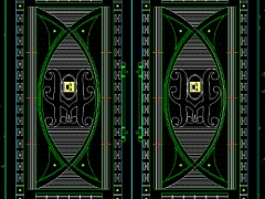 File Autocad bản vẽ thiết kế cửa cổng CNC 2 cánh