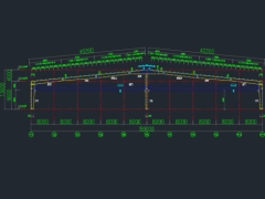 File Autocad chi tiết dầm cầu trục nhà xưởng 5T vượt nhịp 40m