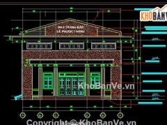 File autocad kiến trúc kết cấu và dự toán Nhà tránh bão xã 11.2x19.5m