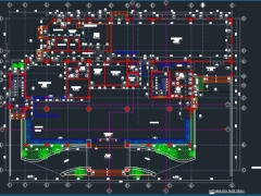 File autocad kiến trúc nhà khách tỉnh ủy 46.3x31.5m