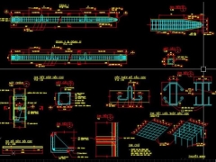 File autocad mẫu bản vẽ cầu dầm giản đơn l=24.54m b=6m