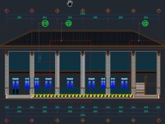 File autocad mẫu bản vẽ trường mầm non 2 tầng 4 phòng học 12.6x23.4m