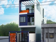 File autocad nhà ở 4 tầng kích thước thiết kế 4.5x17m