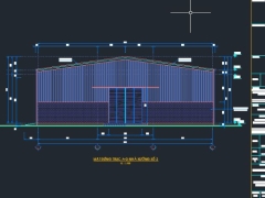 File autocad phân xưởng 25x50m