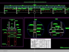 File autocad thiết kế cầu tạm bằng cọc ván thép l=5x12m