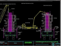 File autocad thiết kế đầy đủ giải pháp thi công trụ đường sắt cát linh, hà đông