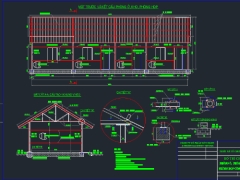 File autocad thiết kế phòng điều hành công trường xây dựng 5x15m