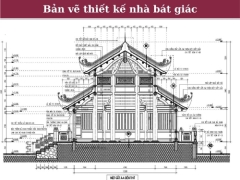 File autocad thiết kế thiết kế nhà bát giác