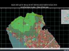 File Bản đồ quy hoạch sử dụng đất Huyện Định Quán, Đồng Nai đến năm 2030