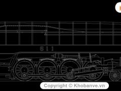 File bản vẽ bánh xe lửa