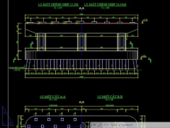 File bản vẽ cầu dầm i căng trước 3×24.54m b=16m