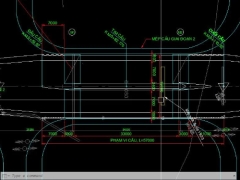 File bản vẽ cầu dầm t giả vòm l=35,6 m b=20m