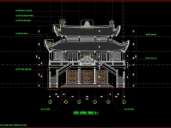 File bản vẽ chùa 2 tầng - hà nội