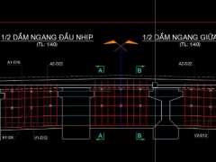 File bản vẽ dầm ngang cầu dầm i