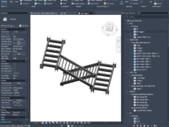 File bản vẽ revit cầu thang thép thoát hiểm 5 tầng.