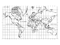 File CAD Bản đồ thế giới