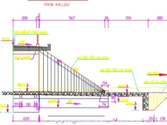 File cad bản vẽ cầu nản | cầu bản mố nhé có bản khối lượng