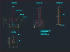 File cad bản vẽ cột mốc chỉ giới bảo vệ đê