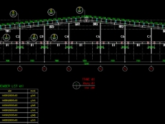 File cad bản vẽ kết cấu nhà xưởng 52x90m và kết cấu các công trình phụ trợ