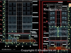 File cad bản vẽ khách sạn Nha Trang 10 tầng hạng mục kết cấu, kiến trúc