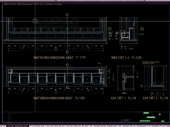 File cad bản vẽ Khai triển nội thất, chi tiết vật dụng nội thất