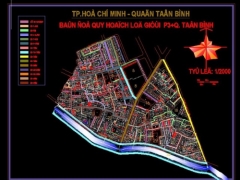 File Cad bản vẽ quy hoạch lộ giới giao thông quận Tân Bình