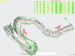 File cad bản vẽ thiết kế đường miền núi nông thôn rộng B=4m