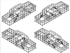 File cad bản vẽ thiết kế xưởng thuốc cỏ 3 tầng 18.3x63m