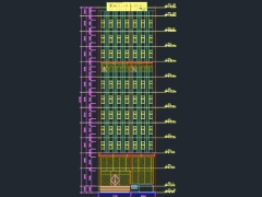 File cad bệnh viện Bắc Giang 9 tầng 18.2x60.7m (FULL KC+KT+CĐ)