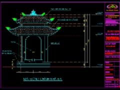File CAD bia tưởng niệm liệt sỹ (kiến trúc + kết cấu)