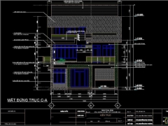 File CAD Biệt thự 3 tầng 10x17m Full kiến trúc, điện, nước, kết cấu