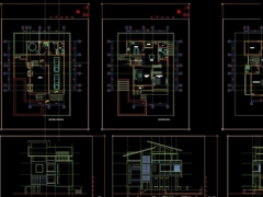 File CAD biệt thự 3 tầng nổi + tầng hầm 12.5x15m  (Kết cấu + Kiến trúc)