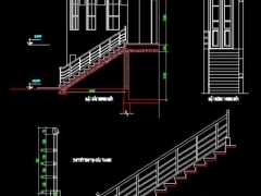 File cad đầy đủ cầu thang cho thiết kế nhà lô phố miễn phí