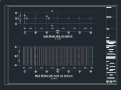 File cad file cad nhà xe và nhà bảo vệ