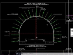 File cad hầm cổ mã