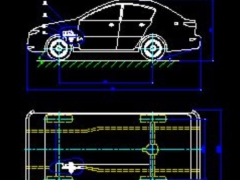 File cad hệ thống phanh trên xe con dựa trên xe toyota vios