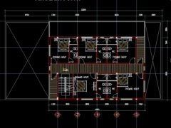 File cad kết cấu kiến trúc thiết kế quán cà phê mẫu 2